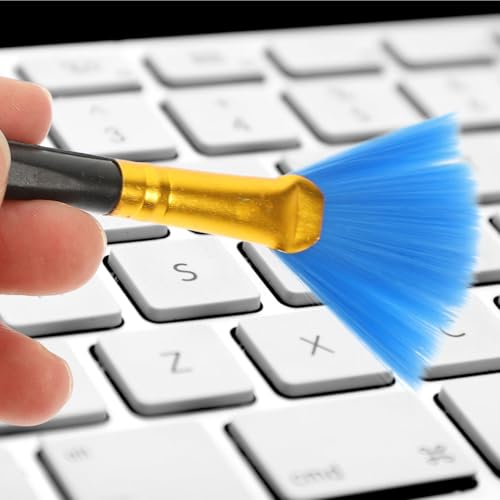 Soft Bristle Computer Cleaning Brush Set 10 Pieces for Electronics Dust Removal Keyboard Laptop Fan Cleaning Kit Portable Anti-Static Tools for Detailed Maintenance
