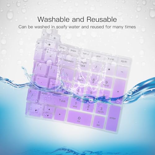 Keyboard Cover for HP Laptop 15-db 15-dw 15-dy 15-da 15-ef 15-bs/bw 15-ef 15t 15z 15.6" 15-db0011dx 15-dy1043dx/dy1051wm 15-dw0037wm/dw1083wm 15-ef1001ds, HP 17-by/bs/ca 17.3 Keyboard Cover, Purple - color: Ombre Purple
