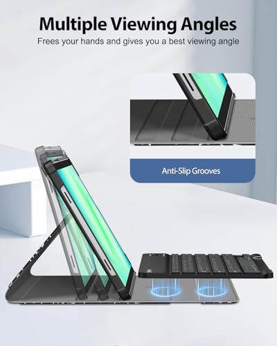 FINTIE Keyboard Case for Samsung Galaxy Tab A11 Plus/A9 Plus 11'', CompBook | 3 Viewing Angles, Detachable Bluetooth Keyboard, Rechargeable Battery, Dual Protection, Work Study Travel Use - color: CompBook