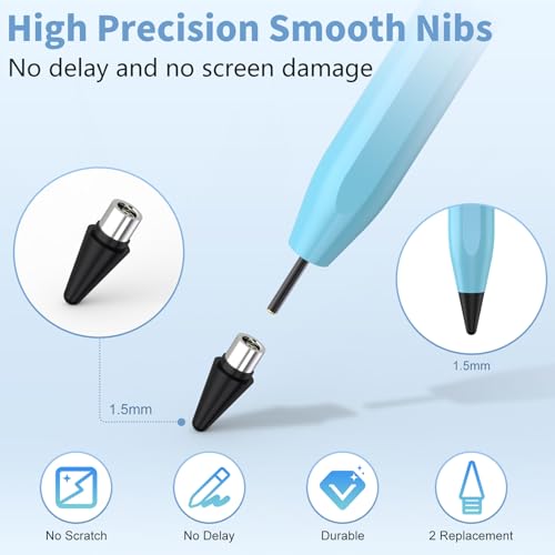 COO Universal Active Stylus Pen for iOS, Android & Samsung Touch Screens | Smart Digital Stylus for Lenovo/Vivo/Mi/HUAWEI Tablets, iPhone/Samsung/Pixel Phones for Drawing, Gradient Blue - color: Gradient Blue