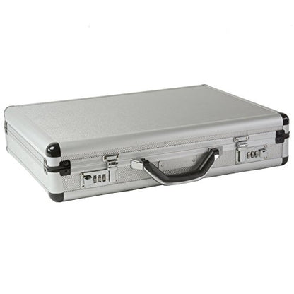 Alpine Swiss Executive Aluminum Briefcase Padded Laptop Briefcase For Men Hard Shell Attache Case Combo Lock Business Case