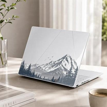 Batianda Creative Case for ASUS Zenbook 14 OLED 2024 2025, Misty Mountain | Model UX3405×× / UM3406××, Slim Plastic Hard Shell, For Outdoor Lovers, Ultra-Thin Lightweight Laptop Case - color: Misty Mountain