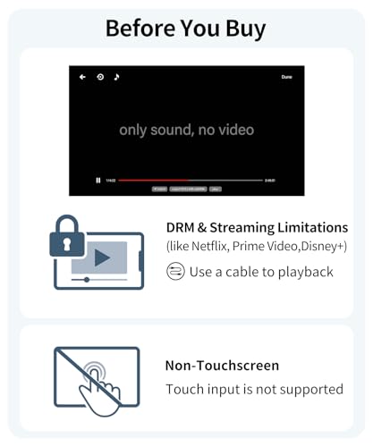 Wireless Portable Monitor for Laptop, 15.6" Portable Monitor with Battery | 1080P FHD Second Screen for Home & Office, AirPlay & Miracast Casting, No Cables or Drivers Needed