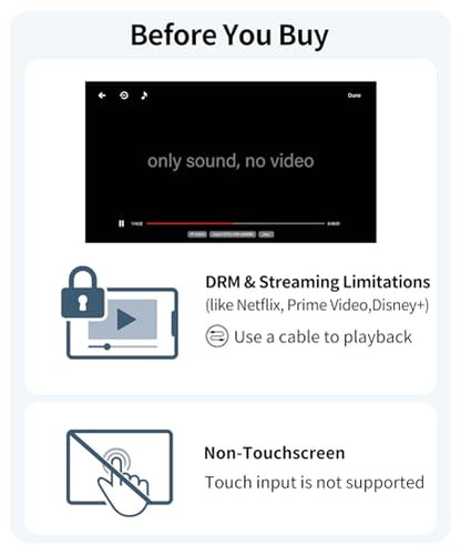 Wireless Portable Monitor for Laptop, 15.6" Portable Monitor with Battery | 1080P FHD Second Screen for Home & Office, AirPlay & Miracast Casting, No Cables or Drivers Needed