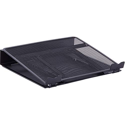 Lorell, LLR80620, Mesh Laptop Stand, 1 Each, Black