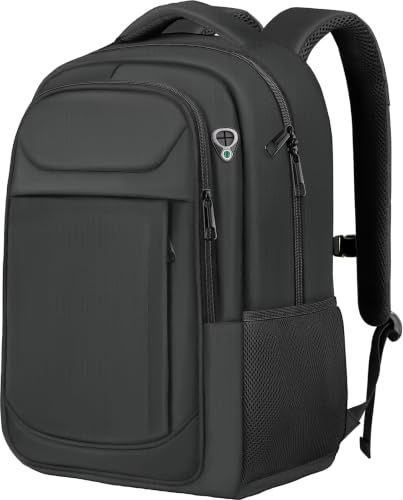 17" Travel Laptop Backpack, Airline Approved Computer Bag, Black | Padded Laptop Compartment, Water-Resistant, Anti-Theft Pocket, Luggage Strap, 40L Storage for Work Travel College - color: Black, size: 17.3 Inch(40L)