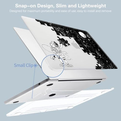 Compatible for MacBook Pro 14 Inch Case 2025-2021 M4 M3 M2 M1 Pro/Max Chip A3112 A3185 A3401 A2918 A2992 A2779 A2442, Cute Aesthetic Plastic Hard Shell & Keyboard Cover, Space Puzzle - color: 00 Space Puzzle