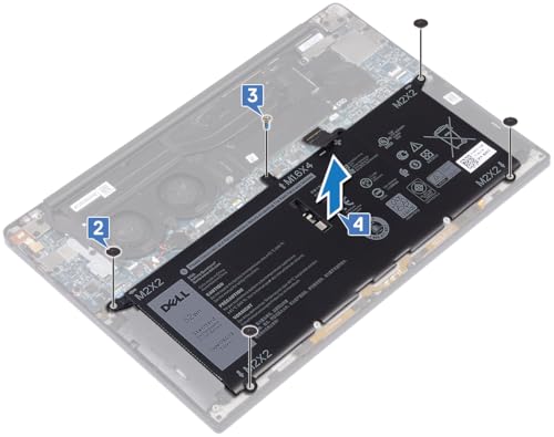 DELL DXGH8 7.6V 52Wh 4-Cell Battery For DELL XPS 13 9370 , XPS 13 9380,Inspiron 5390, Inspiron 5391, Inspiron 7390 2-in-1,Inspiron 7391 2-in-1,Inspiron 7490 ,Vostro 5390, Vostro 5391,Latitude 3301