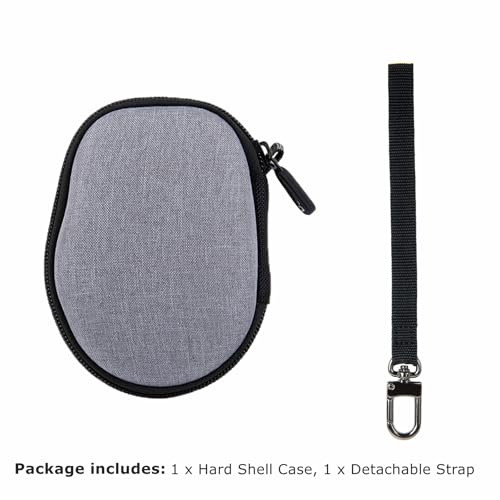 Ginsco Hard Travel Case Compatible with Logitech M720 Triathlon/M705 Marathon/M510/M550/M330/M317/M196/M185 Wireless Mouse, Universal Hard Shell Storage Case (Gray, M) - color: Gray, size: M