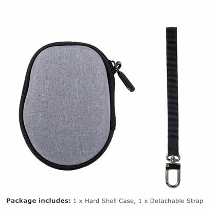 Ginsco Hard Travel Case Compatible with Logitech M720 Triathlon/M705 Marathon/M510/M550/M330/M317/M196/M185 Wireless Mouse, Universal Hard Shell Storage Case (Gray, M) - color: Gray, size: M