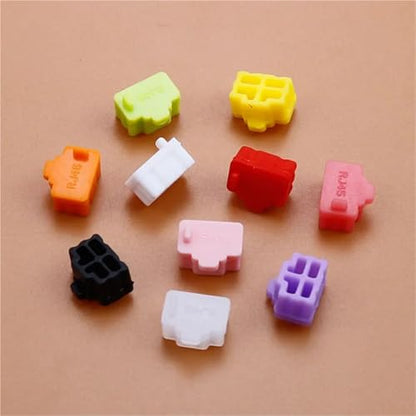 RJ45 dust Cover 100 PCS Ethernet Hub Port RJ45 Anti Dust Cover Cap Protector Plug Female Jack Connector Silicone Dustplug(Watermelon Red) - color: Watermelon Red