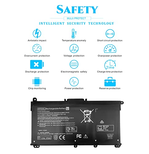HT03XL L11119-855 Battery Replacement for HP Pavilion 15 15-DA 15-DB 15-CS 15-DW 15-DY 17-by 17-CA 14-CE 14-CF 14-DF Series 15-CW1XXX 15-DB0004DX 15-DA0014DX HSTNN-UB7J HSTNN-DB8R Laptop