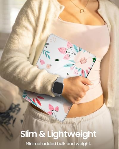 Fintie Case for MacBook Neo 13 Inch with Keyboard Skin & Screen Protector | 2026 A3404, Snap-On Design, Slim Fit, Hard Shell Cover, Crystal Camellia - color: Crystal Camellia