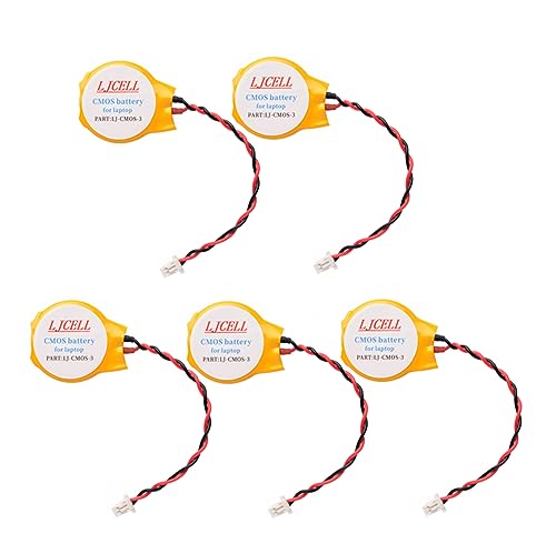 5PCS CMOS Battery for IBM Lenovo ThinkPad Laptop X1 Carbon 2-nd Carbon 3rd Carbon 4th Carbon 5th Carbon 6th BIOS Rtc CR2016 Battery with 2 Wire and Connector - size: 5-PACK, style: CMOS-CR2016-3