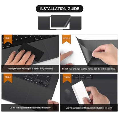 Palm Rest Cover Skin Compatible with 2026 2025-2023 MacBook Pro 14" M5 M4 M3 A3427 A3426 A3112 A3401 A3185 A2992 A2918 Trackpad Protector Touch Pad Cover Skin, Macbook Pro 14" Accessories, Space Black - size: 2023+ MacBook Pro 14" M4 M3(Black)