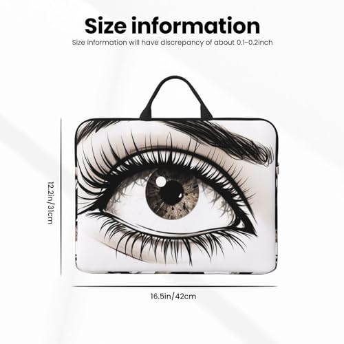 14 Inch Laptop Sleeve Case Waterproof Lightweight Laptop Case BagsEyelash Travel Laptop Bag With Handle For Women Men