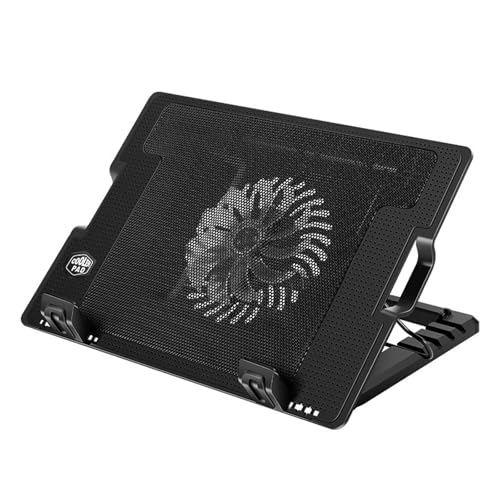 Laptop Cooling Pad with 2 Port USB for 11inch-18inch Notebook Gaming Fan Stable Stand Adjustable 2 USB Port Cooling Stand