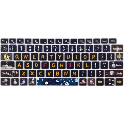 Silicone Keyboard Cover Skin for Dell Latitude 3000 3340 13.3"(2023)/ 5320 5330 5340 5350 13.3"/ 7320 7330 7340 7350,Space Man - color: Space Man