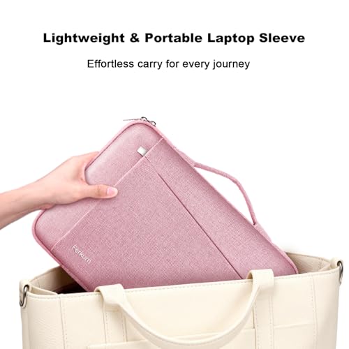 Ferkurn Laptop Case Sleeve for Men Women Chromebook Case Compatible with MacBook Air/Pro Lenovo Surface HP Dell ASUS Acer, 13.3 inch, Pink - color: Pink, size: 13.3 inch