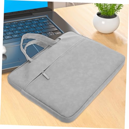 Laptop Sleeve Case for Notebook Pu Protective Bag Front Pocket Water-Resistant Carrying Case for Business Travel Compatible Laptops
