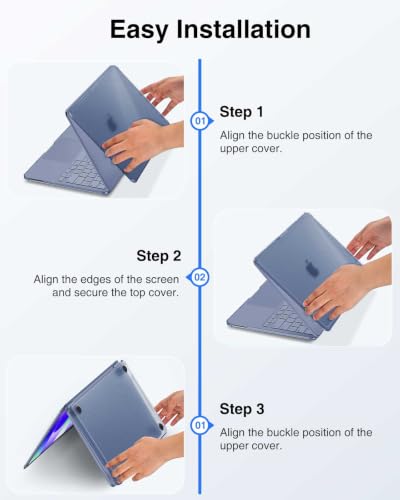 Fintie Case for MacBook Neo 13 Inch A3404 2026, Anti-Crack Bumper, Indigo | Ultra-Thin, Scratch-Resistant, Anti-Fingerprint, Protective Matte Case - color: Indigo