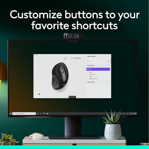 Logitech Signature M650 Wireless Mouse Small to Medium Sized Hands - Black - color: Black