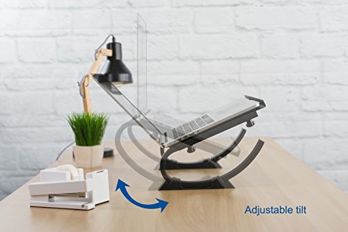 VIVO Black Fully Adjustable Curved Laptop, Notebook and Monitor Riser Stand STAND-V001N - size: Curved Stand