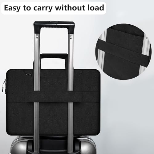 Hseok Laptop Shoulder Bag 15 15.6 16 Inch Briefcase,Compatible MacBook Pro/Neo 16",MacBook Air/Pro 15,XPS 15/16 and most 15.6-16 and Most 15-16 Notebooks,Spill-Resistant Handbag,Black - color: Black, size: 15-16 inch