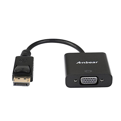DisplayPort to VGA Adapter, Gold Plated DisplayPort for Enabled Desktops and Laptops to VGA Converter 1080P@60HZ(1Pack, DP) - style: 1