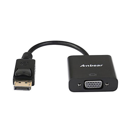 DisplayPort to VGA Adapter, Gold Plated DisplayPort for Enabled Desktops and Laptops to VGA Converter 1080P@60HZ(1Pack, DP) - style: 1