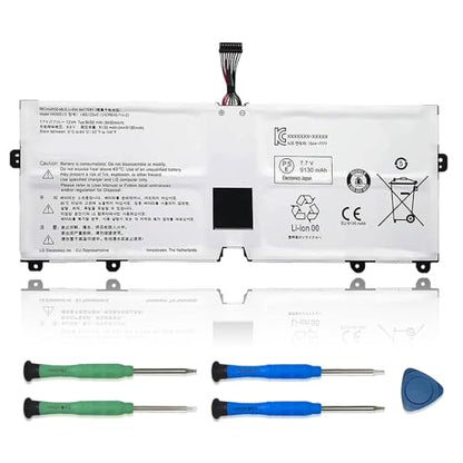 LBS1224E Laptop Battery Compatible with LG Gram 2018 13Z980 14Z980 15Z980 15Z990 Series Notebook LBR1223E 7.7V 72Wh 9450mAh - size: 10.29*3.88*0.24 inch LBS1224E