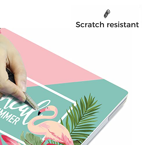 Laptop Skin Sticker,13.3 14 15 15.4 15.6 inch Laptop Skins,Universal Vinyl Decal,Dustproof Scratch Resistant Reusable Cover Protector with Free 2 Wrist Pads (Summer) - color: Summer