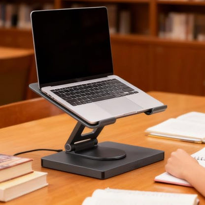 100W PD Charging USB C Laptop Docking Station, 7 in 1 Tablet Holder Hub, 4K 30Hz, 360 Swivel, Aluminum Alloy, for Laptop, Home Office