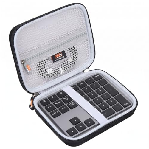 Legestori Hard EVA Carry Case for Bluetooth Number Pad | Compatible with Lekvey/iClever/Nulea/JOYEKY, Water-Resistance, Wireless Number Pad Protective Storage, Case Only
