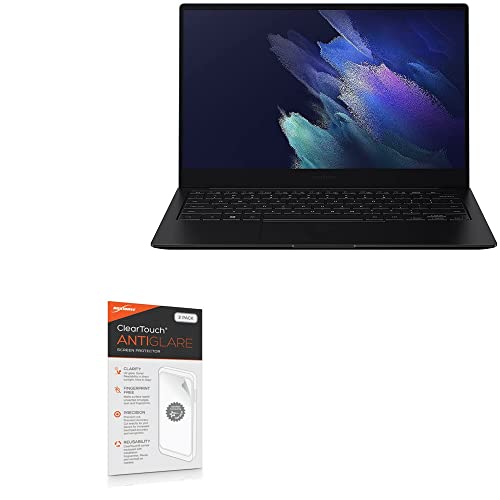 BoxWave Screen Protector Compatible with Samsung Galaxy Book Pro 360 (15.6 in) - ClearTouch Anti-Glare (2-Pack), Anti-Fingerprint Matte Film Skin