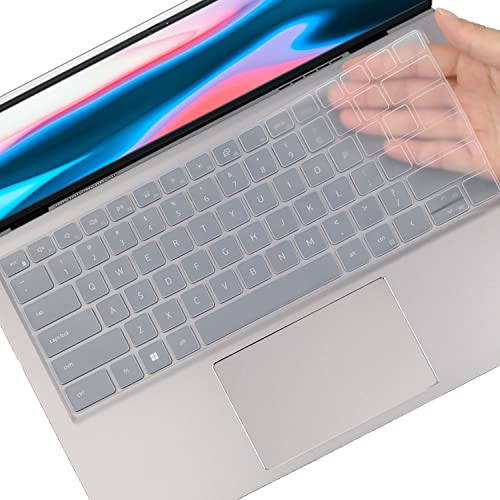 Keyboard Cover for Dell Inspiron 16/Inspiron 16 Plus 5630 5635 5620 5625 7635 7630 7620 16-inch Laptop, Inspiron 14 5430 5435 7430 7435 5420 5425 7420 7425 7415 14 inch Laptop Keyboard Skin (Clear) - color: Clear