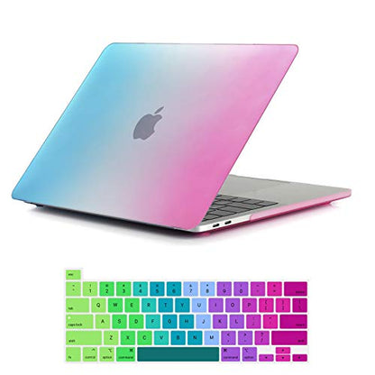 Se7enline for MacBook Pro 13 inch Case M2/M1 2026-2020 A2338,Rainbow | Hard Shell Laptop Case Washable Keyboard Cover Skin Anti-Scratch Anti-Drop Heat Dissipation Full Port Access Slim Lightweight - color: Rainbow