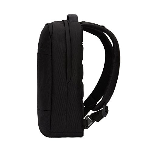 Incase Compact City Backpack with Diamond Ripstop – 18L Everyday Travel Tech Backpack and Laptop Bag for Work or School – Three Pockets, 16” Padded Laptop Sleeve, Quick Access Pocket – Black - color: Diamond Ripstop Black