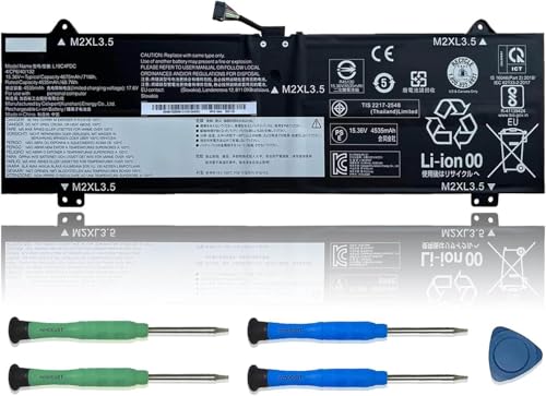 L19C4PDC Laptop Battery 15.36V 71Wh 4675mAh Replacement for Lenovo Ideapad Yoga 7-14ITL5 7-15ITL5 Series Notebook 5B10Z26482 L19L4PDC 5B10Z26485 L19M4PDC 5B10Z26479 - size: 11.22*3.58*0.24 inch L19C4PDC