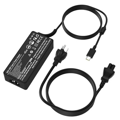 Universal 65W USB C Laptop Charger | Compatible with Lenovo, HP, Dell, Acer, Asus, Samsung, Surface Pro, Google, For Business, School, and Travel