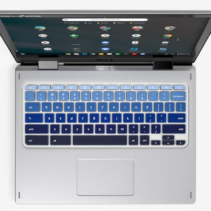 Keyboard Cover for Acer Chromebook Spin 11 311 C733 CP311 511 512/Chromebook 11 CB3-131 CB3-132 CP311 C738T CB5-132T/Chromebook Spin 713 CP713 R13 CB5-312T/Acer Chromebook 14 15 inch,Gradual Blue - color: Gradual Blue