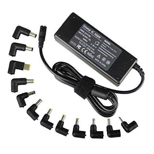 18.5V/19V/19.5V/20V 90W Universal Laptop ac Adapter with 12 Tips for Different Brand Laptop