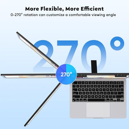 Wireless Triple Portable Monitor，Laptop Screen Extender 14", Wired Left Screen & Wireless Right Screen, 1080P FHD IPS Display Compatible with Mac M1 M2 M3 M4 Windows Android, Fits 14"-16" Laptops