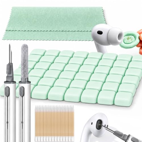 MOLOPPO Cleaning Putty, Cleaner Kit for Airpods, Phone Cleaning Kit, Green | Remove Ear Wax & Dirt & Gunk from Device's Small Crevices, for Airpods Charging Case/Headphones/Electronics - color: B4-Green