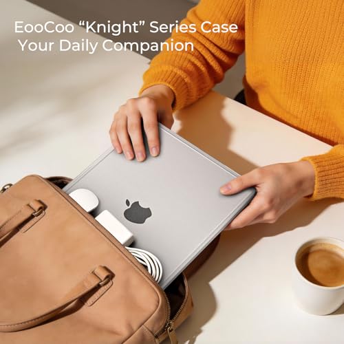 EooCoo Case for MacBook Air 13 inch, M5 M4 M3 M2 2026-2022 A3449 A3240 A3113 A2681, Reinforced Anti-Cracking, True-to-Device Matte Texture, Hard Shell Laptop Cover for MacBook Air 13.6 inch - color: Matte Clear