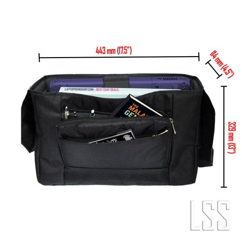 LSS 15” 15.6 inch Laptop Padded Compartment Shoulder Messenger Bag, Carrying Case for 14" 15" 15.6" & Smaller Size Notebook - color: Earth and Moon Eclipse, size: 15 inch