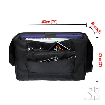 LSS 15” 15.6 inch Laptop Padded Compartment Shoulder Messenger Bag, Carrying Case for 14" 15" 15.6" & Smaller Size Notebook - color: White Grey Branches, size: 15 inch