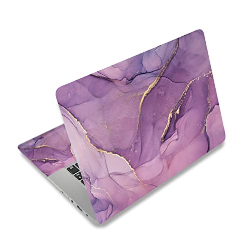 Laptop Skin Sticker Decal,12" 13" 13.3" 14" 15" 15.4" 15.6 inch Laptop Skin Sticker Cover Art Decal Protector Notebook PC (Purple Marble 1) - color: Purple Marble 1