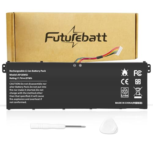 Futurebatt AP16M5J Laptop Battery for Acer Aspire A114-31 A314-31 A315-21 A315-51 A515-51 ES1-523-24CW ES1-523-20DG 2ICP4/80/104 - size: AP16M5J 12.36×5.00×0.73 in
