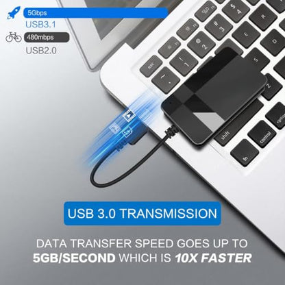 4-in-1 USB 3.0 SD Card Reader - Plug & Play, Compatible with Apple & Windows, Supports SD, Micro SD, MS, CF Cards - USB A Port